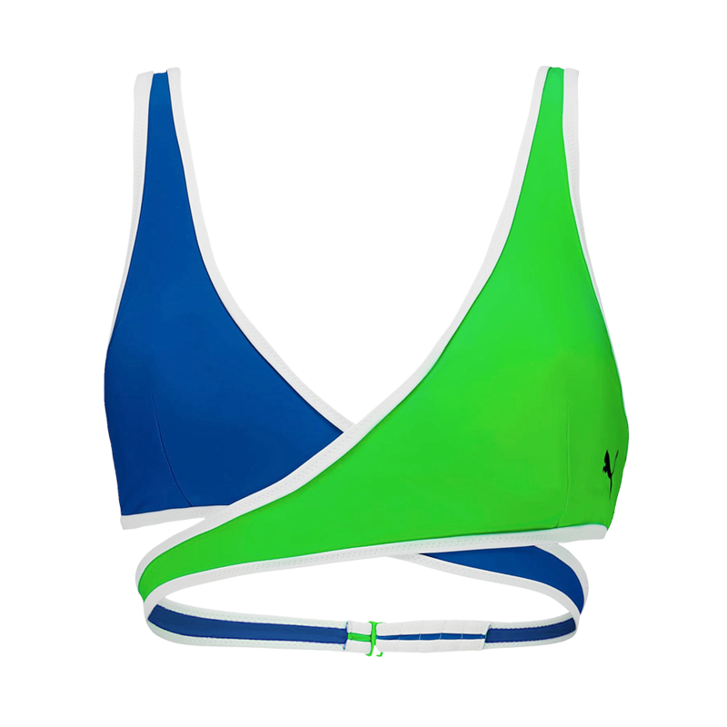 Ženski kupaći gornji deo Puma SWIM WOMEN CONTOUR PLUNGE TOP 1P