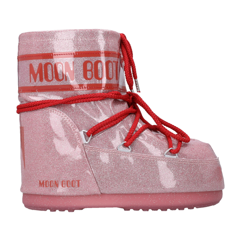 Ženske čizme Moon Boot Icon Low Glitter Pink