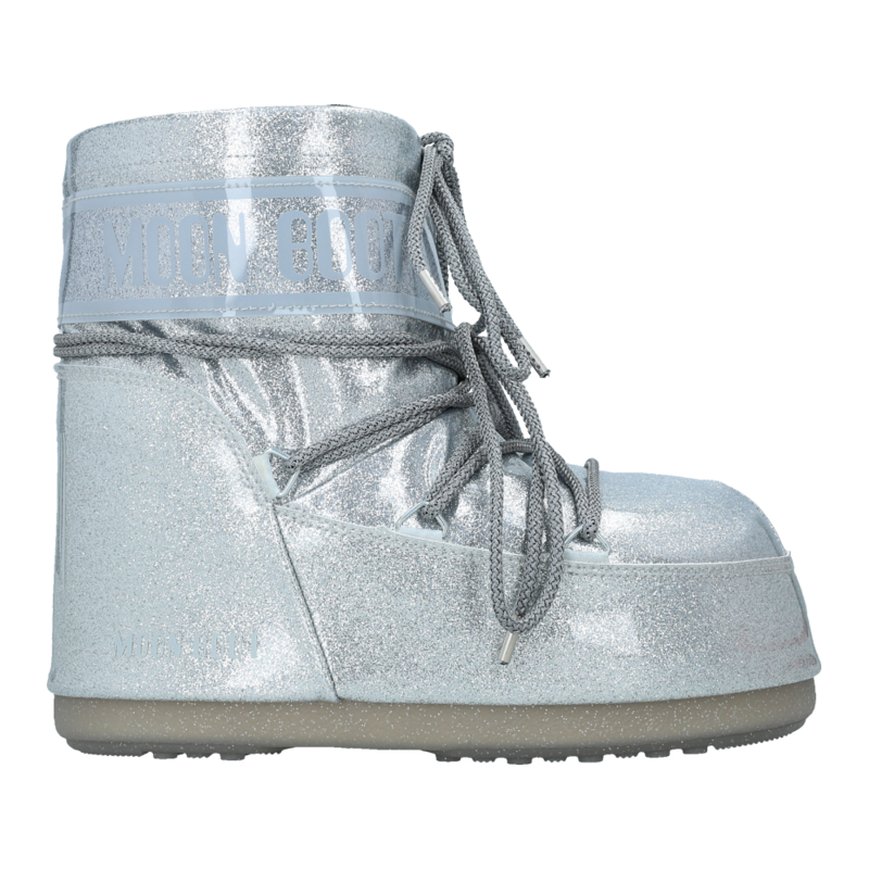 Ženske čizme Moon Boot Icon Low Glitter Silver