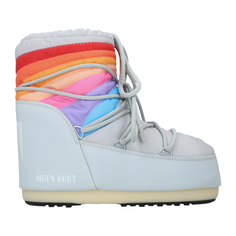 Ženske čizme Moon Boot Icon Low Rainbow Glacier Grey