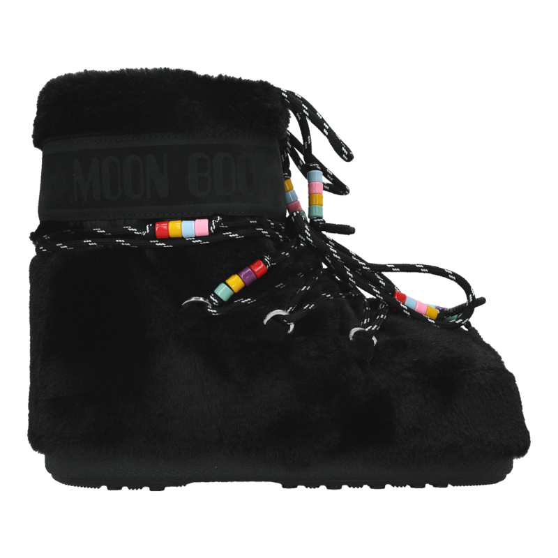 Ženske čizme Moon Boot Icon Low Faux Fur Black