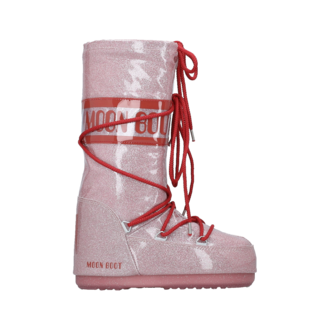 Ženske čizme Moon Boot Icon Glitter Pink