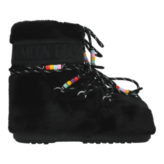 Ženske čizme Moon Boot Icon Low Faux Fur Black